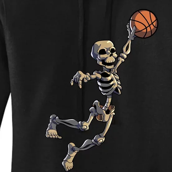 Basketball Skeleton Halloween Men Basketball Halloween Women's Pullover Hoodie