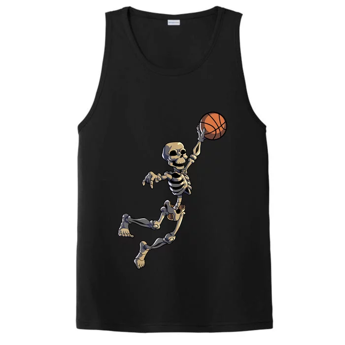 Basketball Skeleton Halloween Men Basketball Halloween Performance Tank