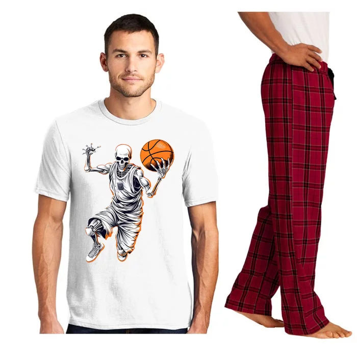 Basketball Skeleton Halloween ArtDunking Skeleton Pajama Set