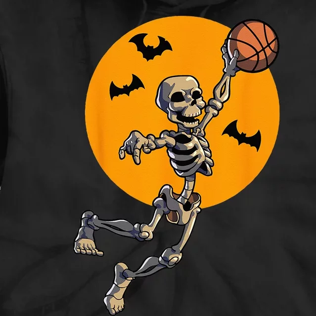 Basketball Skeleton Halloween Men Basketball Halloween Tie Dye Hoodie