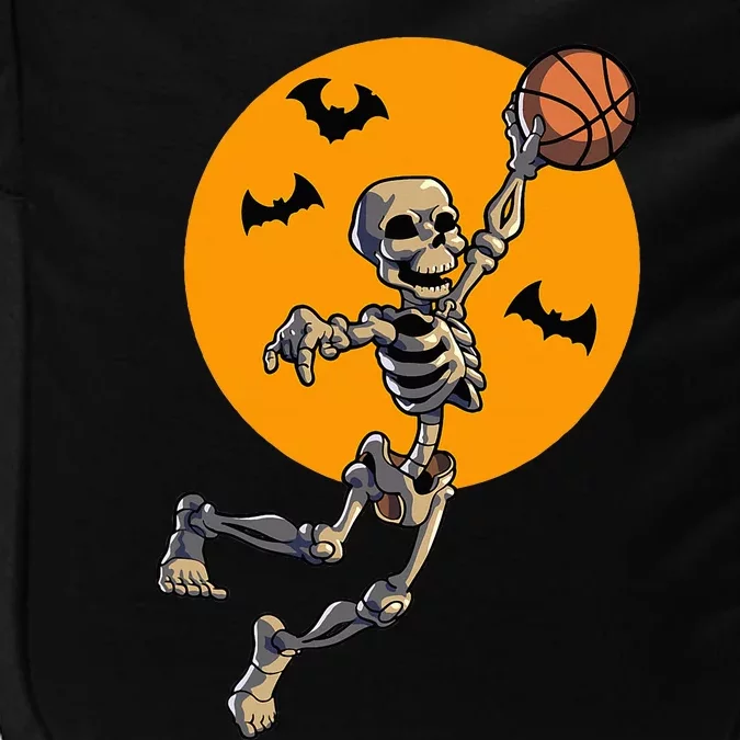 Basketball Skeleton Halloween Basketball Halloween Impact Tech Backpack