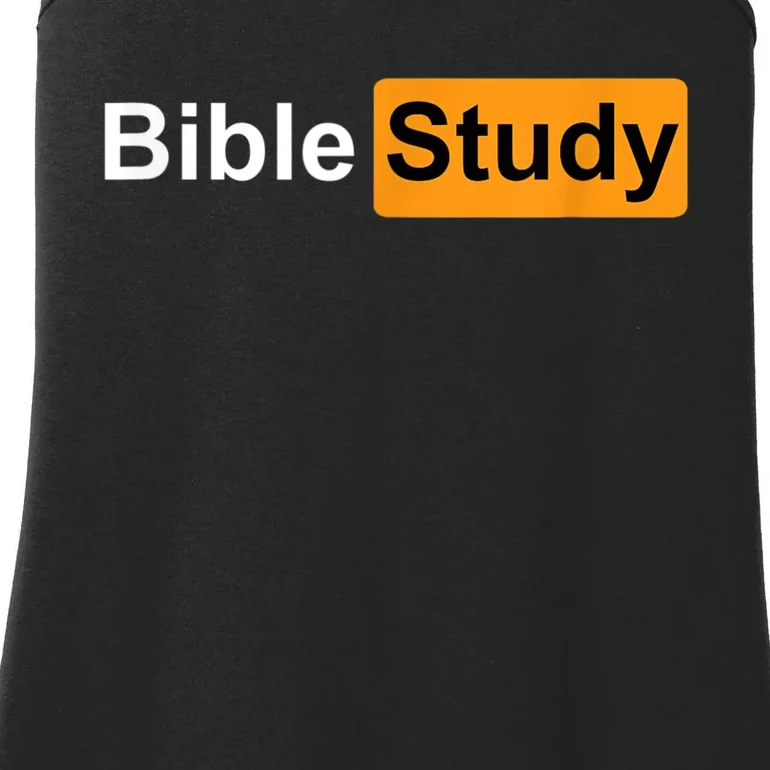 Bible Study Hub Logo Funny Sarcastic Adult Humor Ladies Essential Tank