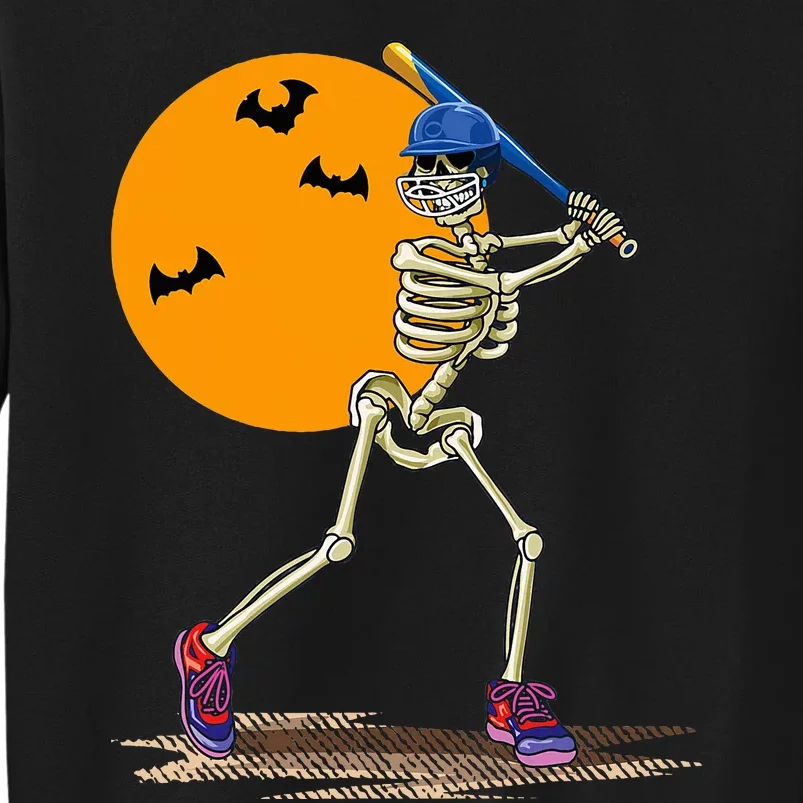 Baseball Skeleton Halloween Baseball Sweatshirt