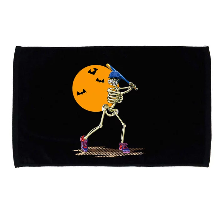 Baseball Skeleton Halloween Baseball Microfiber Hand Towel