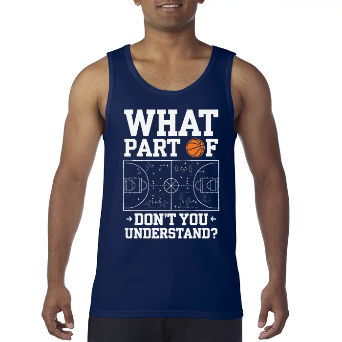 Basketball Strategy Humor Design Tank Top