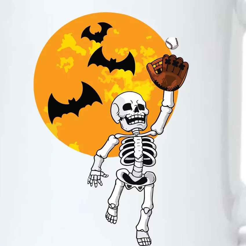 Baseball Skeleton Halloween Boy Baseball Halloween Black Color Changing Mug