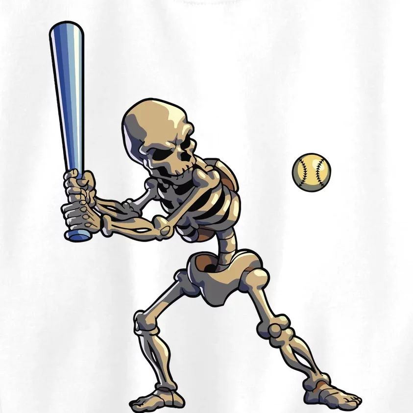 Baseball Skeleton Halloween Boy Baseball Halloween Kids Sweatshirt