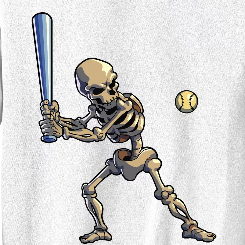 Baseball Skeleton Halloween Boy Baseball Halloween Sweatshirt