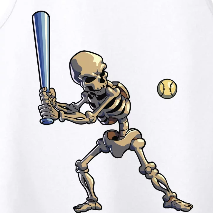 Baseball Skeleton Halloween Boy Baseball Halloween Performance Tank