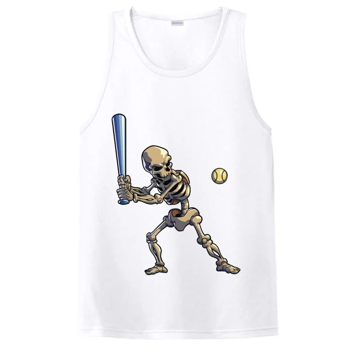 Baseball Skeleton Halloween Boy Baseball Halloween Performance Tank