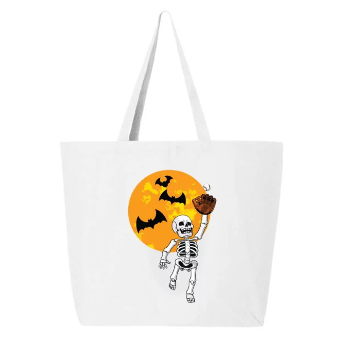 Baseball Skeleton Halloween Boy Baseball Hallowen 25L Jumbo Tote