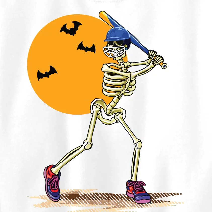 Baseball Skeleton Halloween Boy Baseball Halloween Kids Sweatshirt