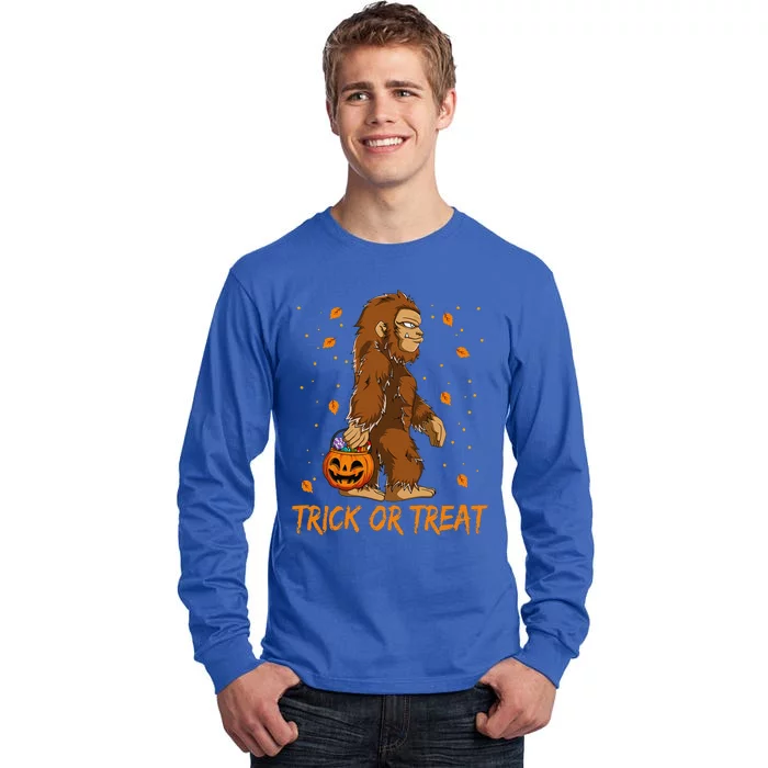 Bigfoot Sasquatch Halloween Costume Gift Tall Long Sleeve T-Shirt