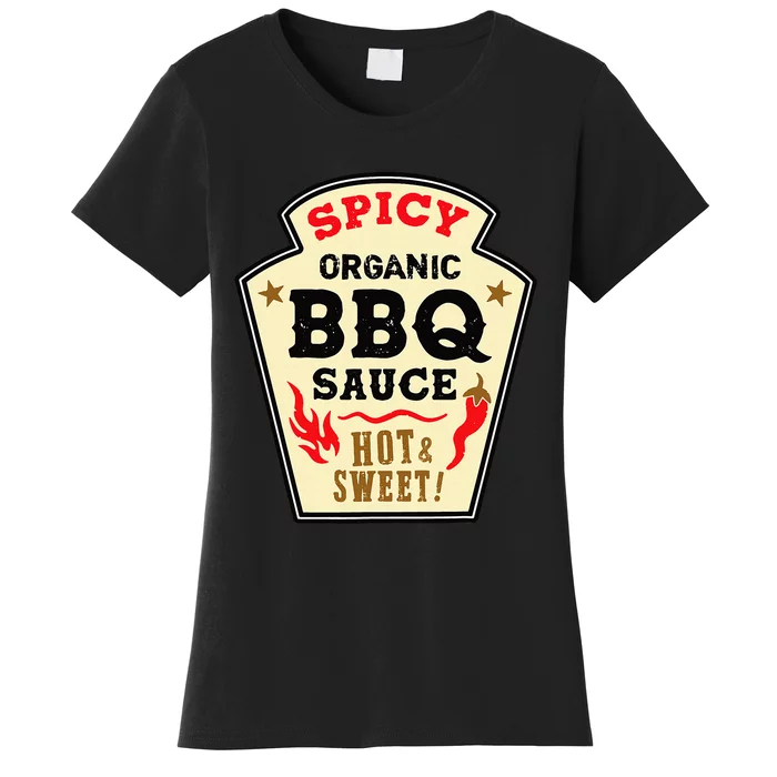 Bbq Sauce Hot Spicy Grill Barbeque Halloween Costume Women's T-Shirt