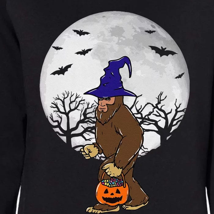 Bigfoot Sasquatch Halloween Pumpkin Candy Costume Womens California Wash Sweatshirt