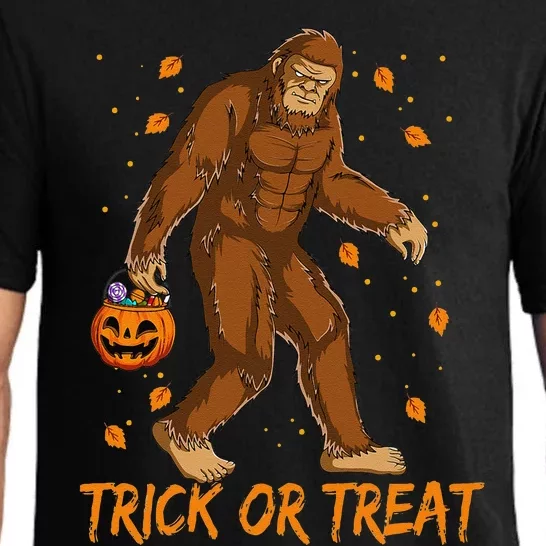 Bigfoot Sasquatch Halloween Trick Or Treat Costume Pajama Set