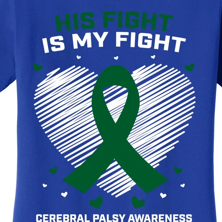 Brother Son His Fight Is My Fight Cerebral Palsy Awareness Gift Women's T-Shirt