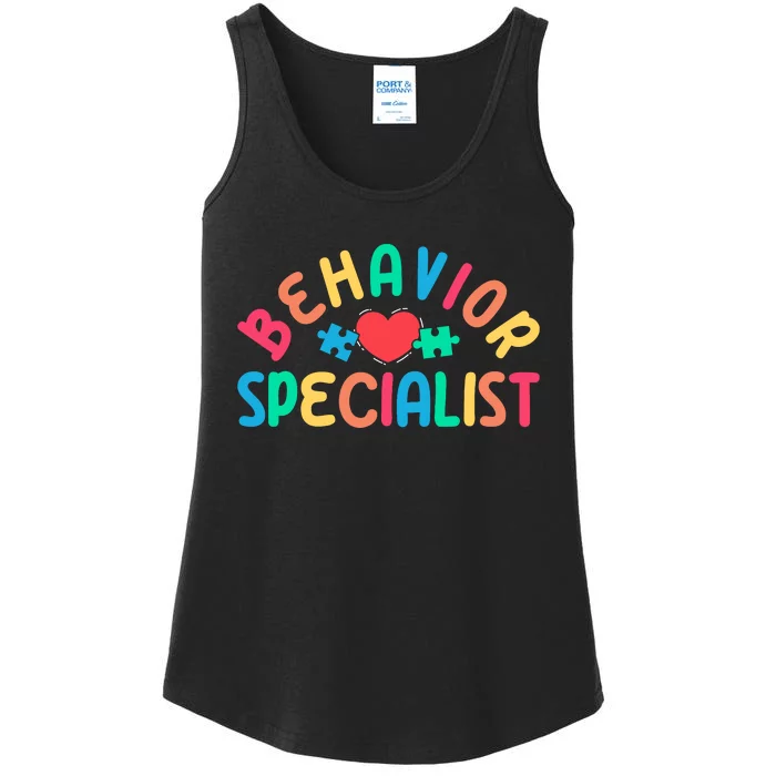 Behavior Specialist Heart Behavioral Specialist Ladies Essential Tank