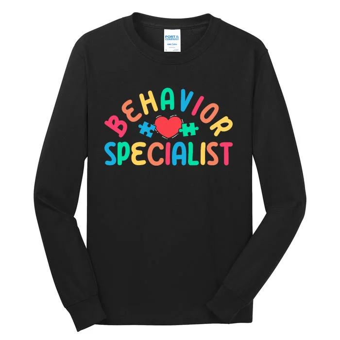 Behavior Specialist Heart Behavioral Specialist Tall Long Sleeve T-Shirt