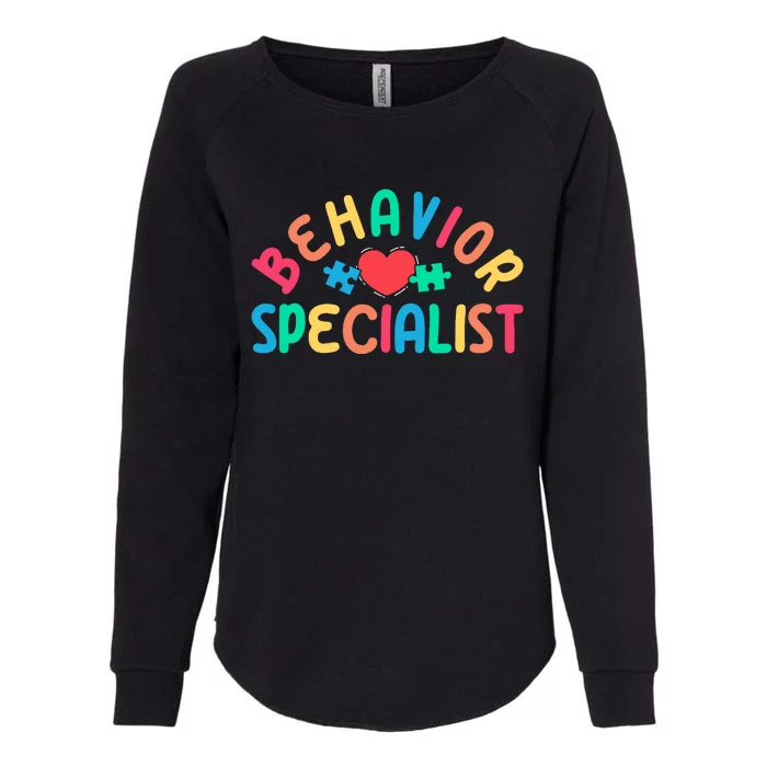 Behavior Specialist Heart Behavioral Specialist Womens California Wash Sweatshirt