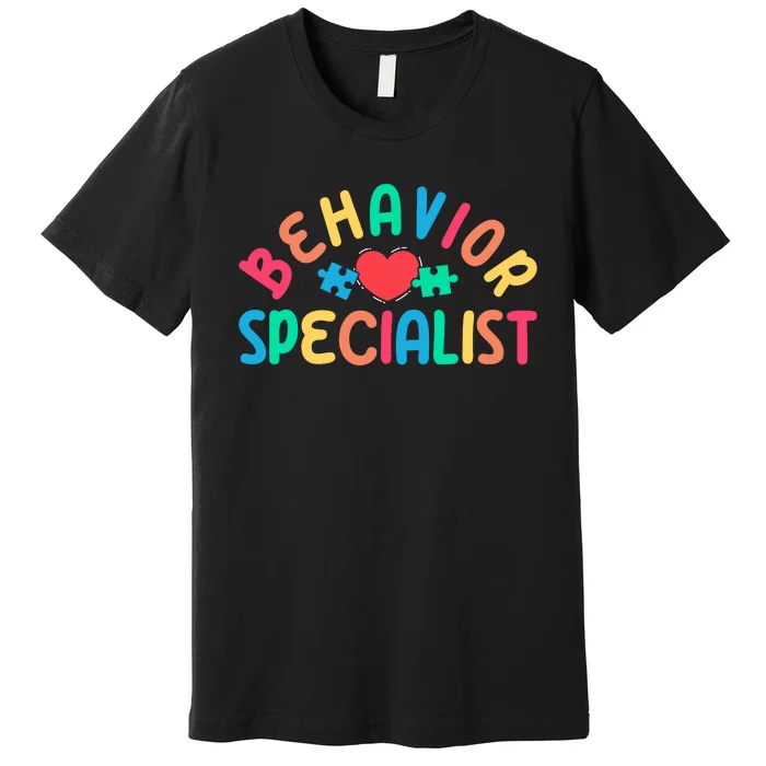 Behavior Specialist Heart Behavioral Specialist Premium T-Shirt