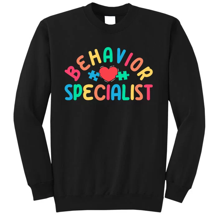 Behavior Specialist Heart Behavioral Specialist Tall Sweatshirt