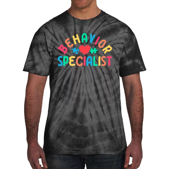 Behavior Specialist Heart Behavioral Specialist Tie-Dye T-Shirt