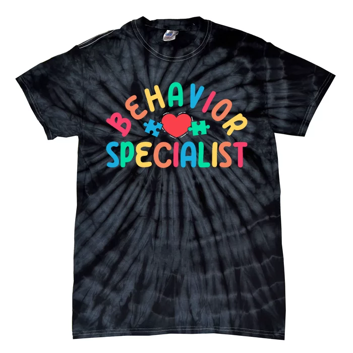 Behavior Specialist Heart Behavioral Specialist Tie-Dye T-Shirt