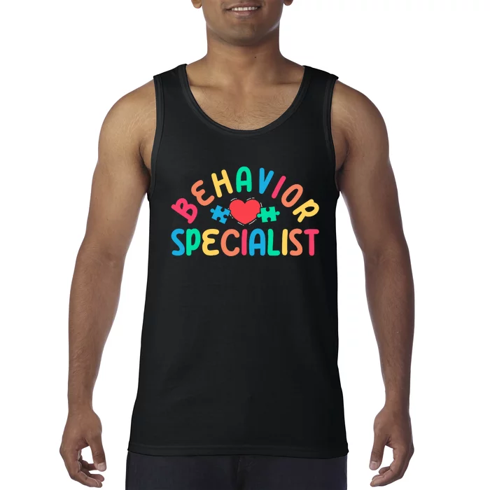 Behavior Specialist Heart Behavioral Specialist Tank Top