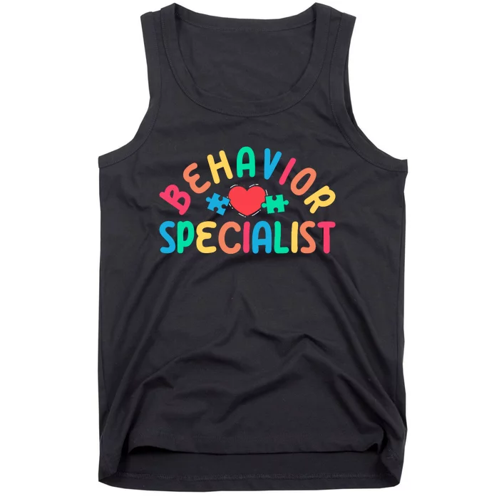 Behavior Specialist Heart Behavioral Specialist Tank Top