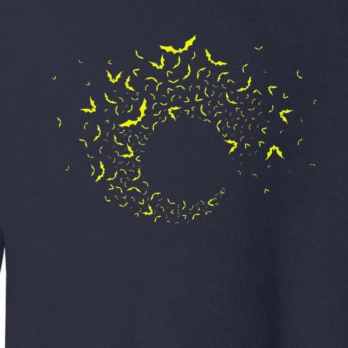 Bat Swarm Halloween Spooky Night Design Toddler Sweatshirt