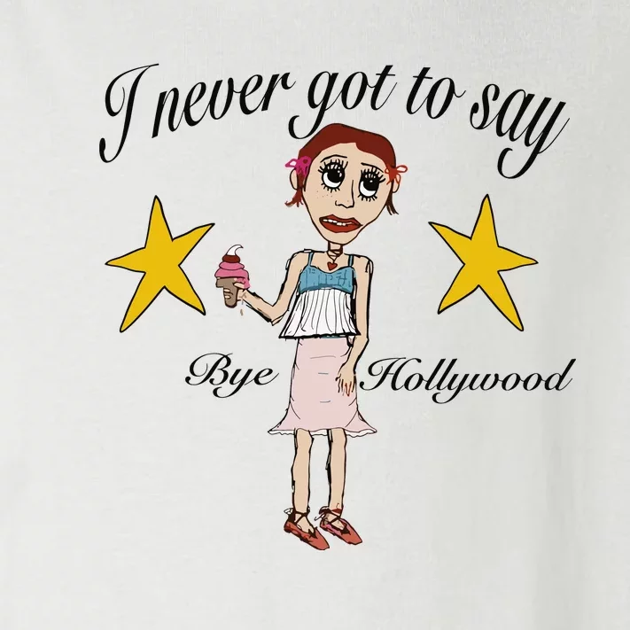 Byehollywood Shop I Never Got To Say Bye Hollywood Toddler Long Sleeve Shirt