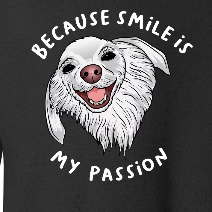 Because Smile Is My Passion Toddler Sweatshirt