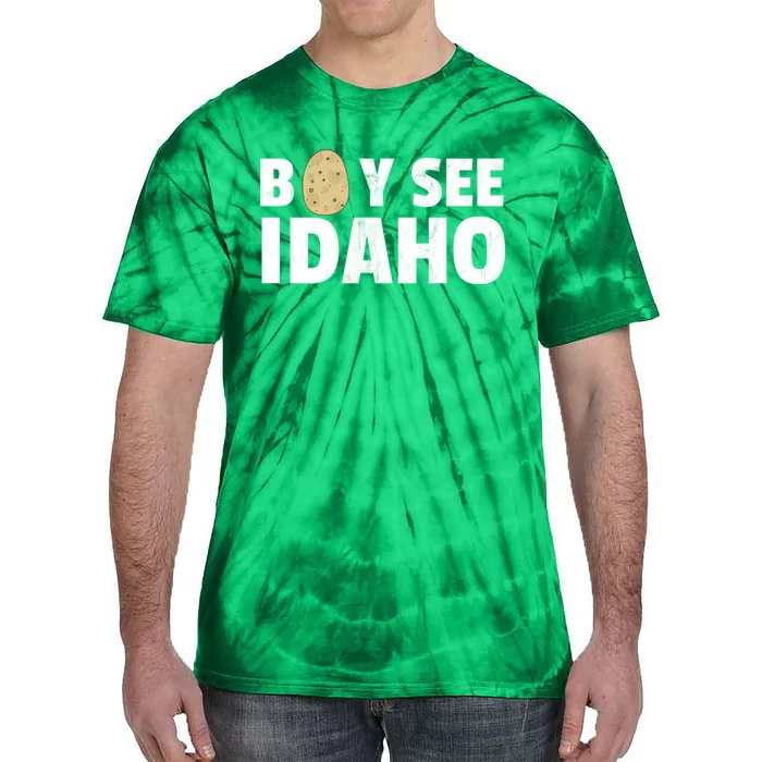 Boy See Idaho Design Boise Idaho Graphic Idaho Home Print Tie-Dye T-Shirt