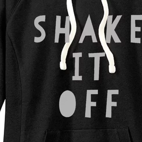 Black Shake It Off Classic Fit Trendy Music Lover's Women's Fleece Hoodie