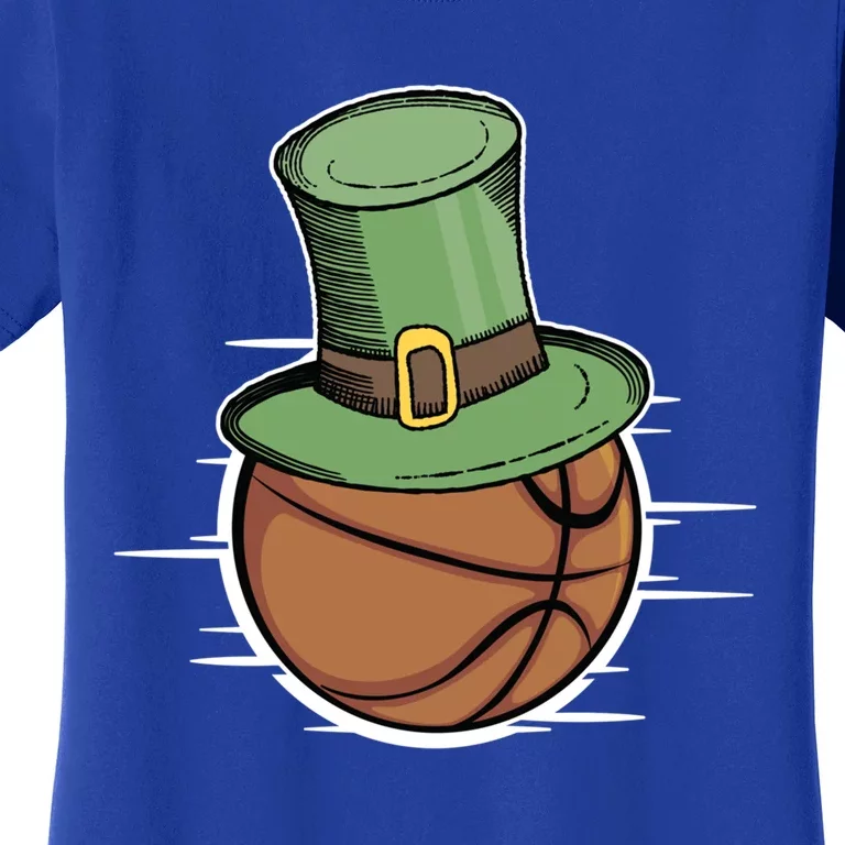 Basketball Sport Irish Shamrock Funny St Patricks Day Funny Gift Women's T-Shirt