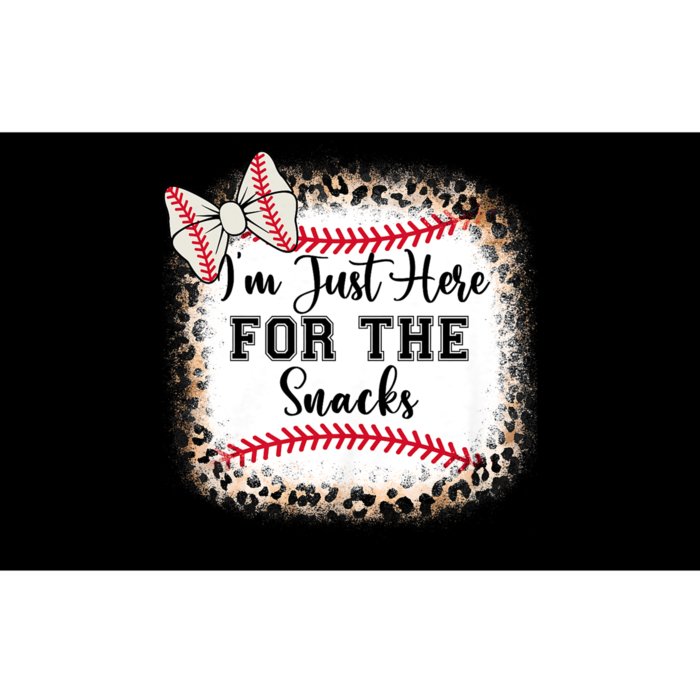 Baseball Sister Im Just Here For The Snacks Bumper Sticker