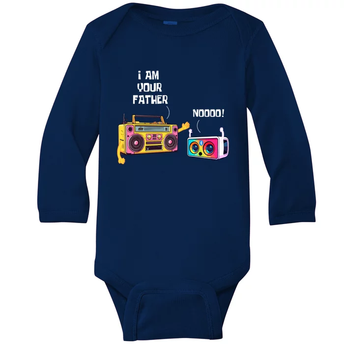 Bluetooth Speaker I Am Your Father Radio Funny Music Saying Meaningful Gift Baby Long Sleeve Bodysuit