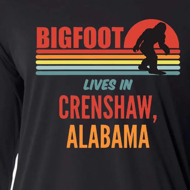 Bigfoot Sighting In Crenshaw Alabama Cooling Performance Long Sleeve Crew