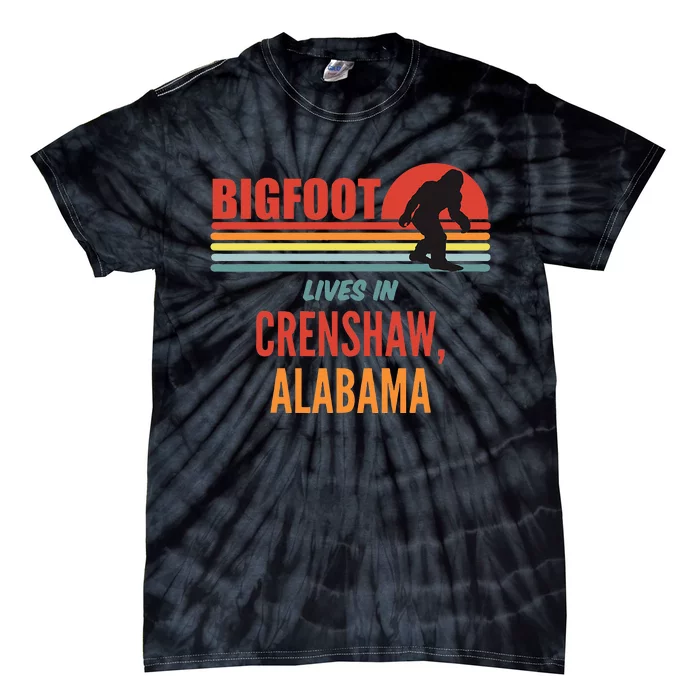 Bigfoot Sighting In Crenshaw Alabama Tie-Dye T-Shirt