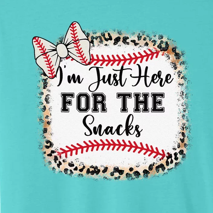 Baseball Sister Im Just Here For The Snacks Girl ChromaSoft Performance T-Shirt