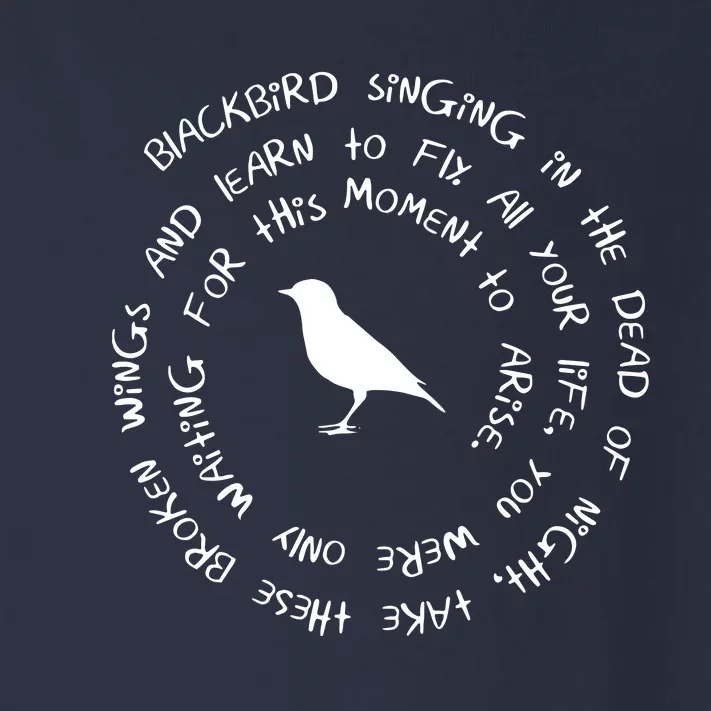 Blackbird Singing In The Dead Of Night Blackbird Toddler Long Sleeve Shirt