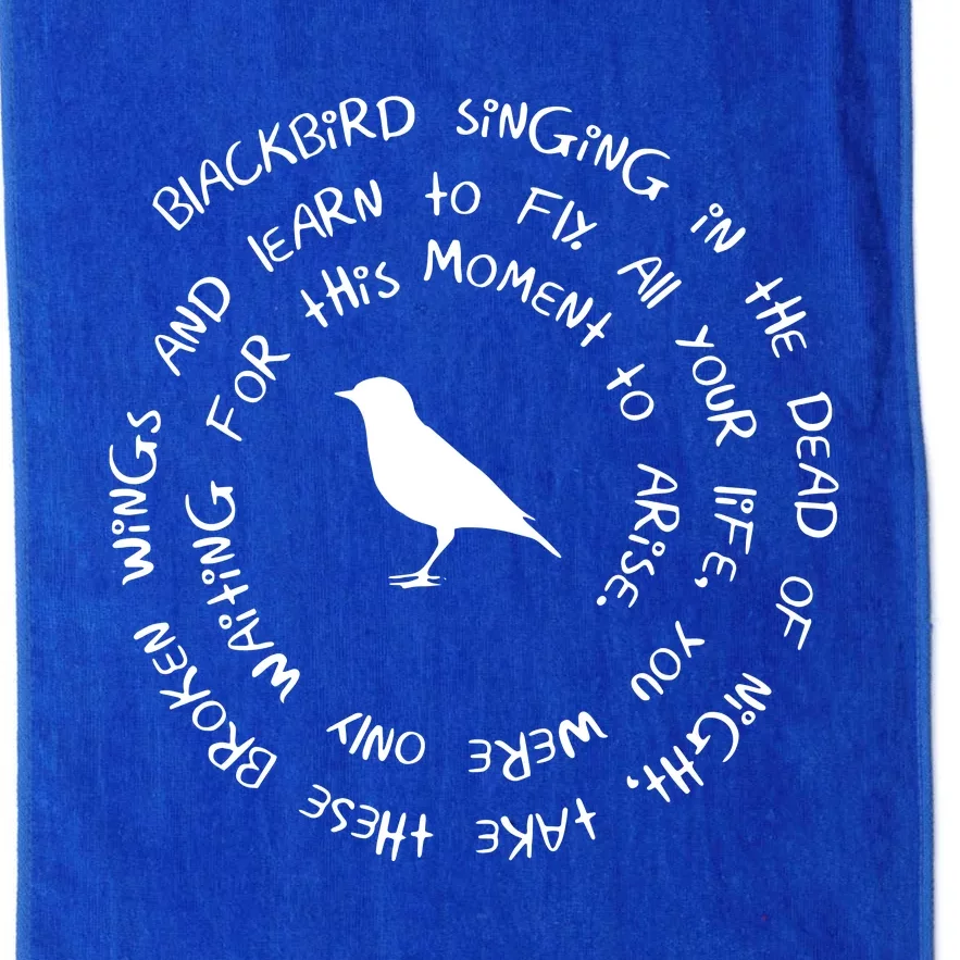 Blackbird Singing In The Dead Of Night Blackbird Platinum Collection Golf Towel