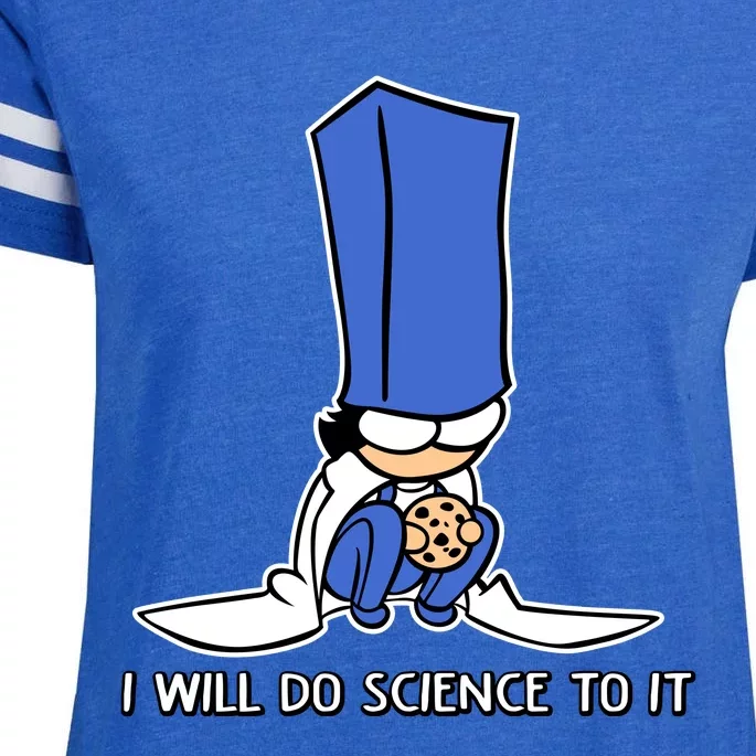 Biscuit Science I Will Do Science To It Enza Ladies Jersey Football T-Shirt