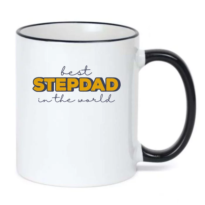 Best Stepdad In The World Fathers Day Black Color Changing Mug