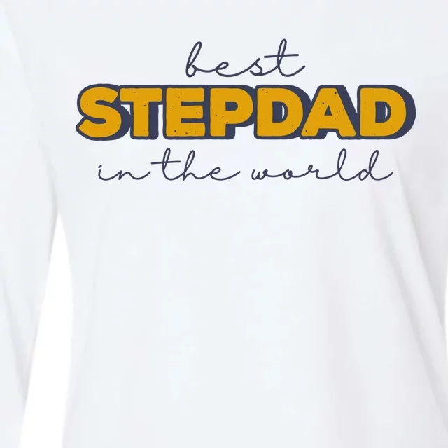 Best Stepdad In The World Fathers Day Womens Cotton Relaxed Long Sleeve T-Shirt