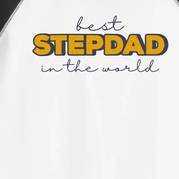 Best Stepdad In The World Fathers Day Toddler Fine Jersey T-Shirt