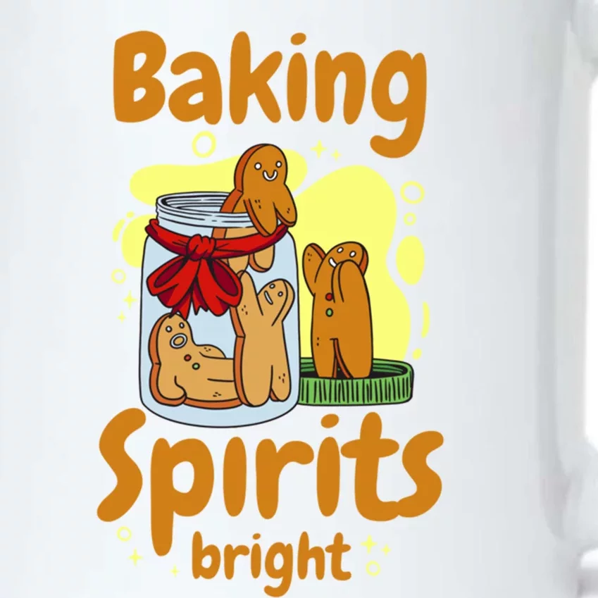 Baking Spirits Is Bright Cookie Food Gingerbread Funny Gift Black Color Changing Mug