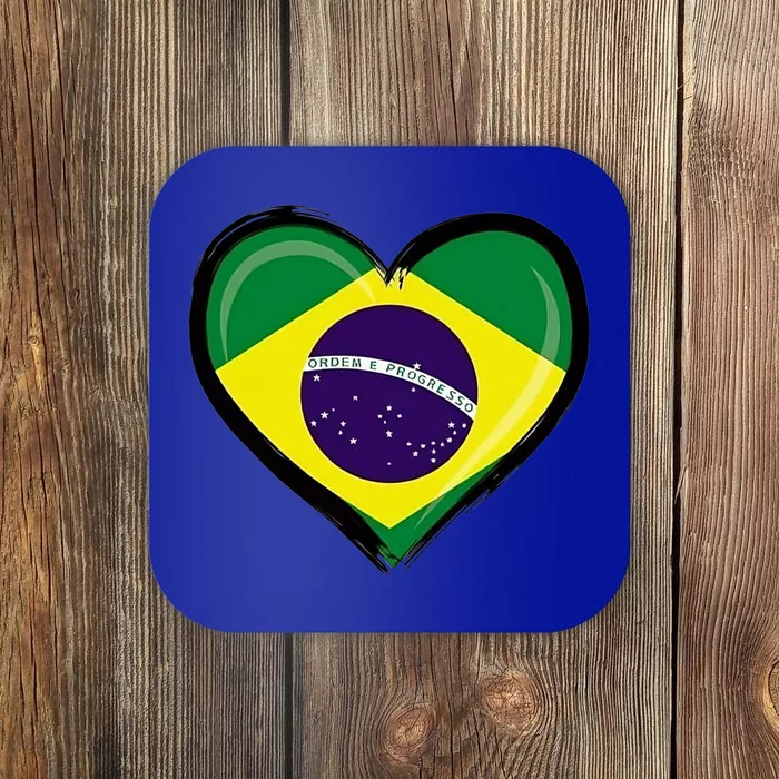 Brazil Soccer Jersey Brazilian Flag Funny Boy Gift Coaster