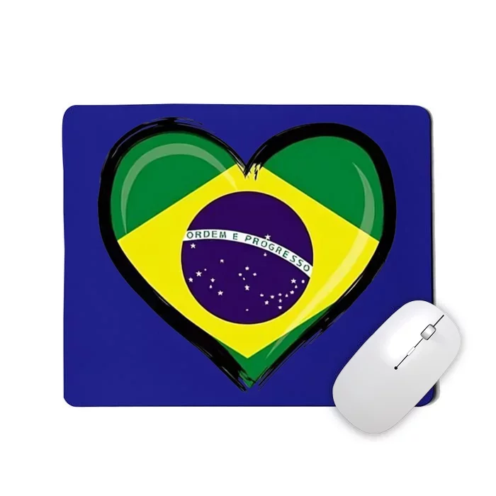 Brazil Soccer Jersey Brazilian Flag Funny Boy Gift Mousepad